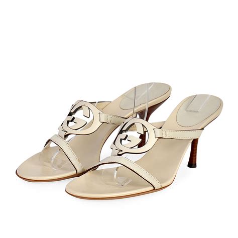 gucci gg sandals white